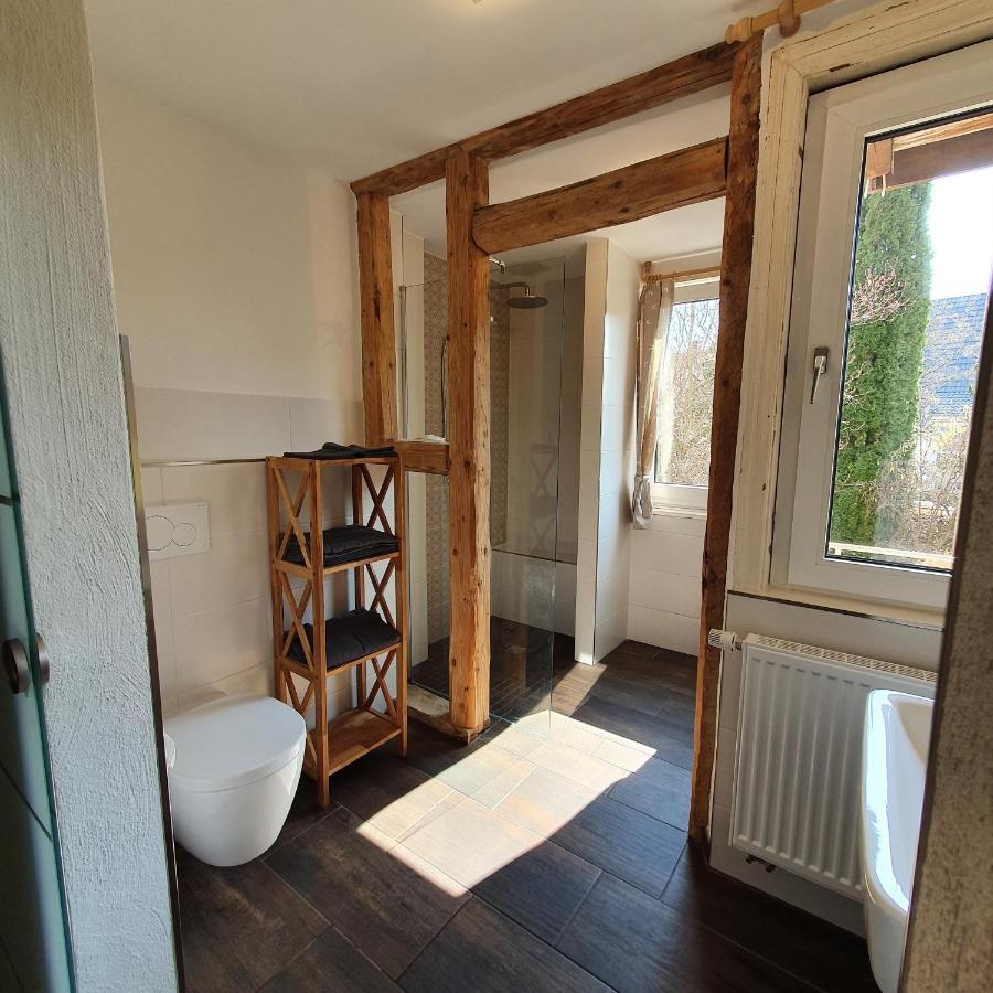 Alte Backstube - Ferienwohnung Huettenstube Und Ferienzimmer Auszeit Erkenbrechtsweiler Zewnętrze zdjęcie